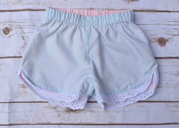 Seaside Pink/Blue Reversible Shorts