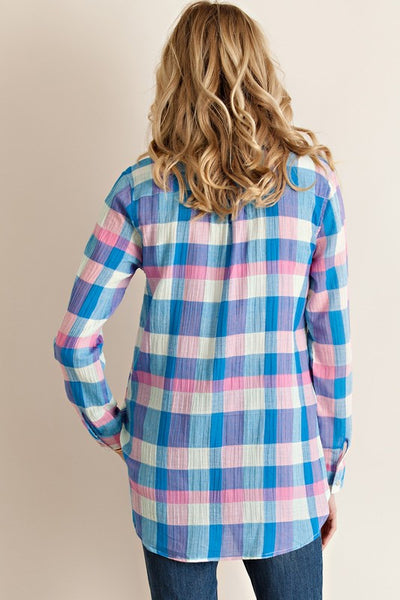 Plaid About You Top