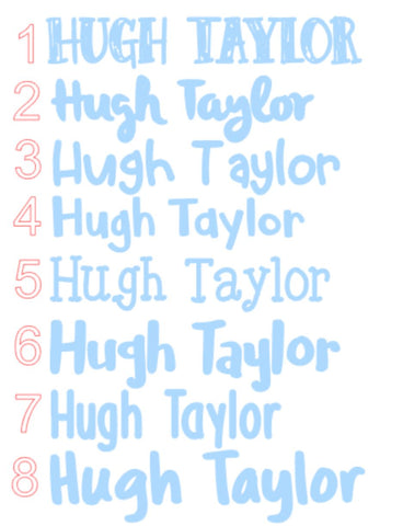 Personalized Watercolor Name  *ADD ON ONLY*