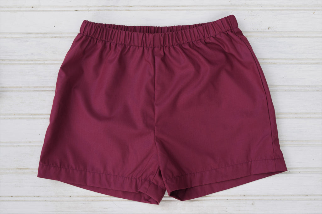 Shorty Basic Britches (Maroon)