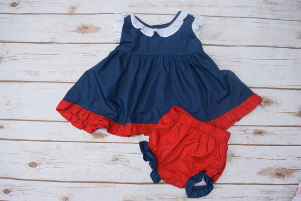 Red & Navy Bubble