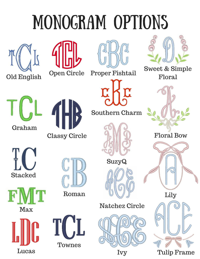 Circle Monogram Fonts